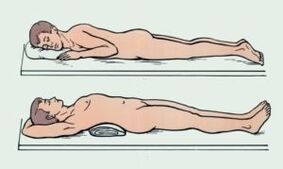 Body positions with periods of pain in the back